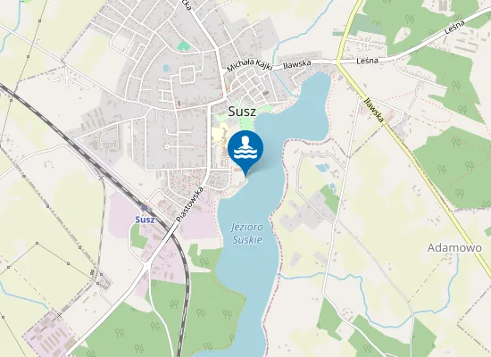 Map of PLAŻA MIEJSKA W SUSZU