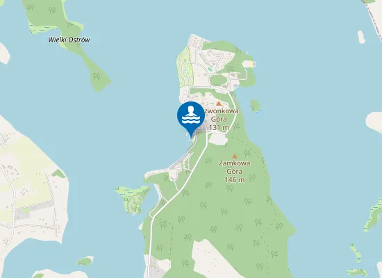 Map of KĄPIELISKO W M. KRETOWINY DZIAŁ.NR 355/4 (JEZ. NARIE), OBRĘB BOGACZEWO, NA WYS. DZIAŁ.NR 724/1I731/2