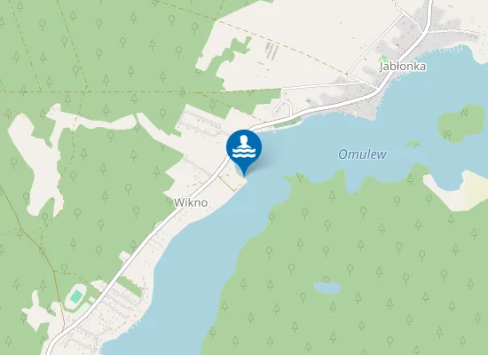 Map of WIKNO JEZIORO OMULEW