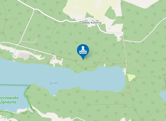 Map of Kąpielisko nr 1 przy Ośrodku Camp Gryf