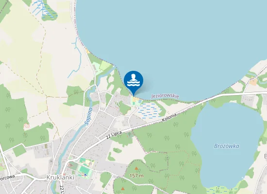 Map of Kąpielisko KruklankiPlaża