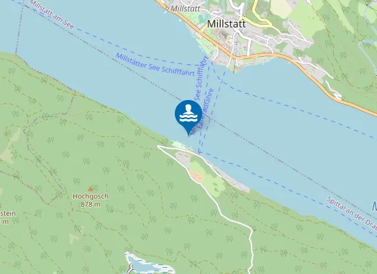 Map of MILLSTÄTTER SEE, SÜD