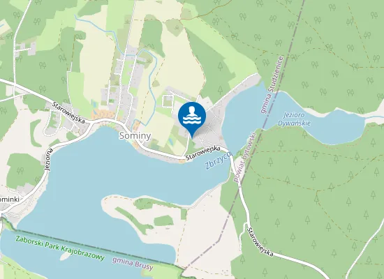 Map of Kąpielisko przy OW Kaszybski Bór w Sominach