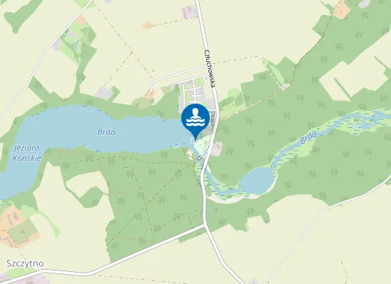 Map of KĄPIELISKO NAD JEZIOREM KOŃSKIM W PRZECHLEWIE