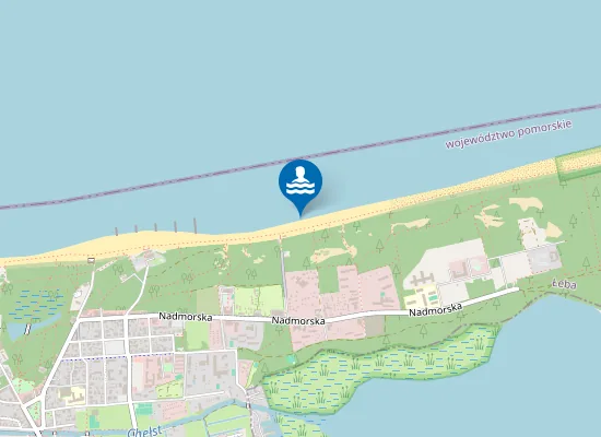 Map of KĄPIELISKO PRZY PLAŻY C W ŁEBIE