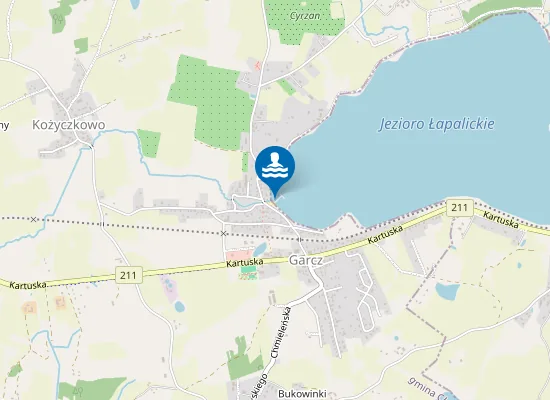 Map of KĄPIELISKO GMINNE W GARCZU