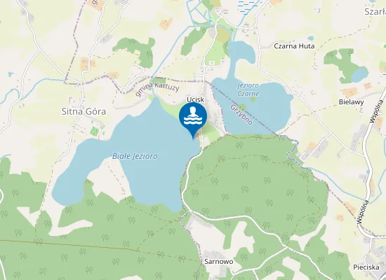 Map of KĄPIELISKO JEZIORO BIAŁE