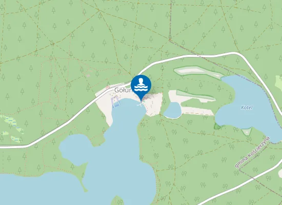 Map of Kąpielisko Hotel Gołuń nad jeziorem Gołuń