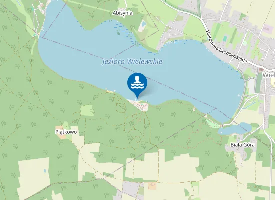 Map of Kąpielisko Piątkowo przy Ośrodku Wypoczynkowym eFKa nad jez Wielewskim
