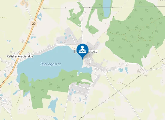 Map of KĄPIELISKO WE WSI DOBROGOSZCZ NAD JEZ. DOBROGOSZCZ