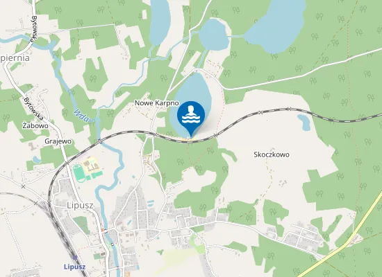 Map of KĄPIELISKO NAD JEZ. SKRZYNKI DUŻE W NOWYM KARPNIE