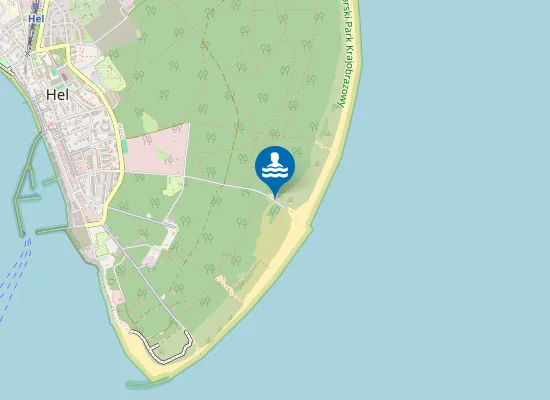 Map of KĄPIELISKO NR 1 - DUŻA PLAŻA