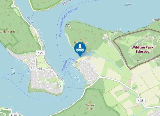 Map of EDERTALSPERRE STRANDBAD REHBACH