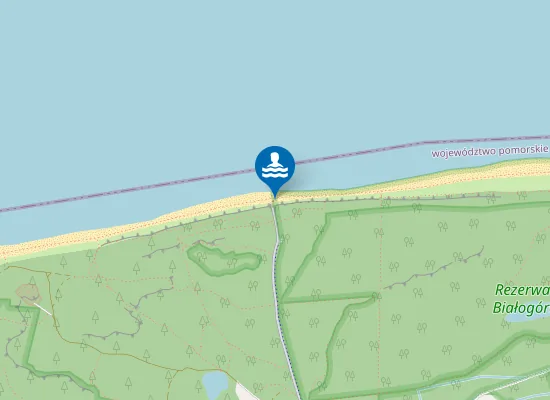 Map of KĄPIELISKO MORSKIE W BIAŁOGÓRZE