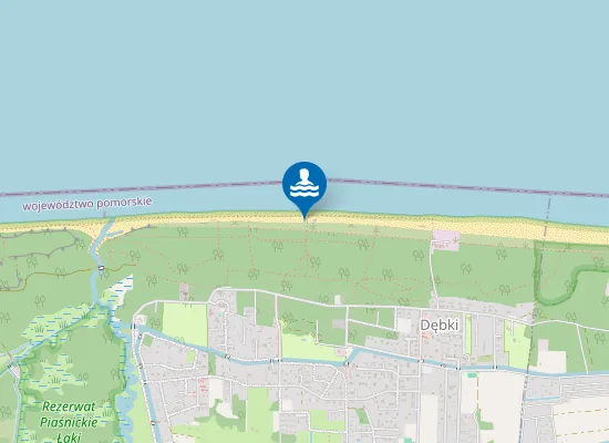 Map of KĄPIELISKO MORSKIE W DĘBKACH