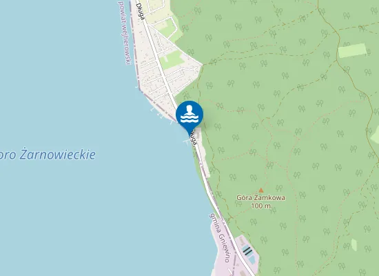 Map of KĄPIELISKO NAD JEZIOREM ŻARNOWIECKIM W LUBKOWIE-DPS