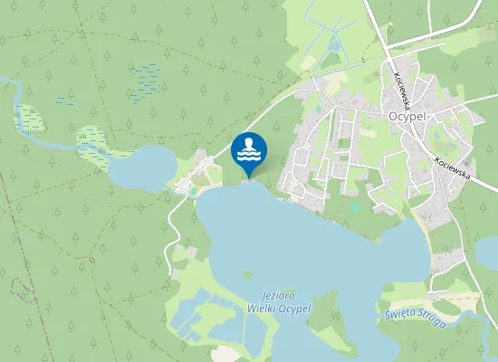 Map of KĄPIELISKO PRZY OŚRODKU WYPOCZYNKOWYM CENTRUM ANIMACJI MISYJNEJ KSIĘŻY WERBISTÓW