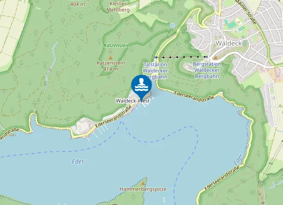 Map of EDERTALSPERRE STRANDBAD WALDECK