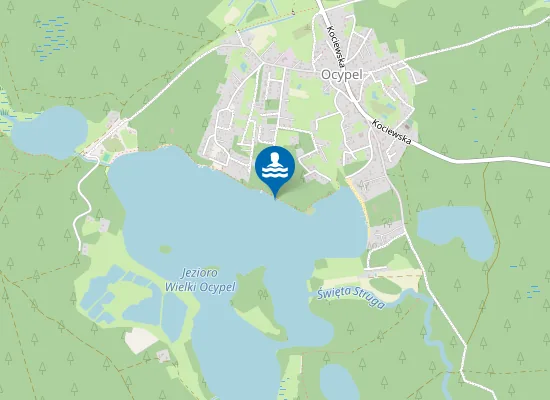 Map of KĄPIELISKO PRZY OŚRODKU KOLONIJNYM HUFCA PRAGA-POŁUDNIE SŁONECZNA REPUBLIKA