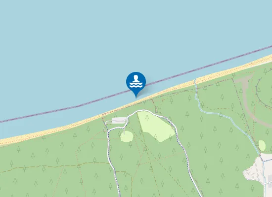 Map of KĄPIELISKO MORSKIE LUBIATOWO-POMIĘDZY WEJŚCIEM NA PLAŻĘ NR 43 I 44