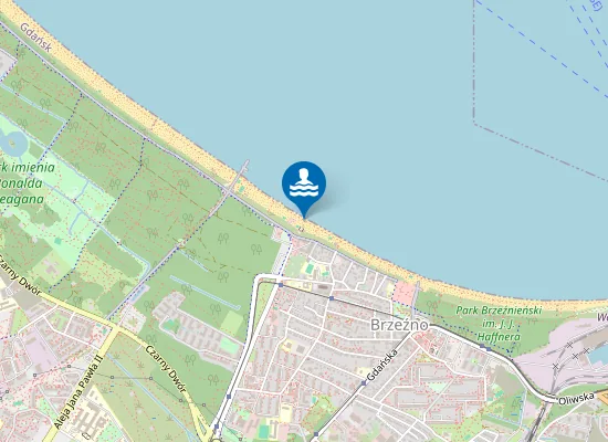 Map of Hallera Gdańsk Brzeźno