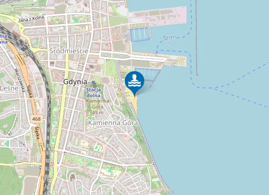 Map of Gdynia Śródmieście