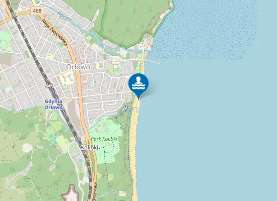 Map of Gdynia Orłowo