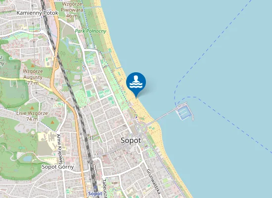 Map of Sopot - Park Północny