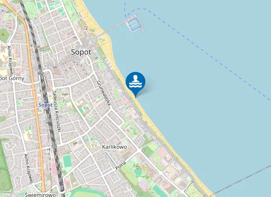 Map of Sopot - Łazienki Południowe II