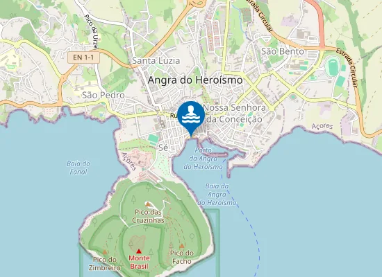 Map of PRAINHA (ANGRA DO HEROÍSMO)