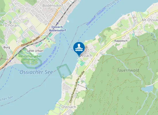 Map of OSSIACHER SEE, OSSIACH