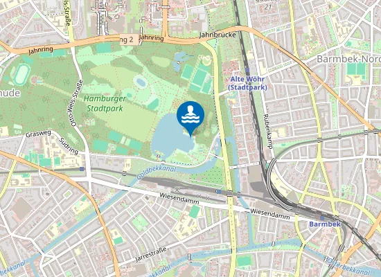 Map of FREIBAD STADTPARKSEE