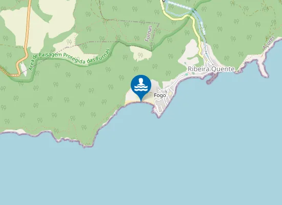 Map of PRAIA DO FOGO (RIBEIRA QUENTE)