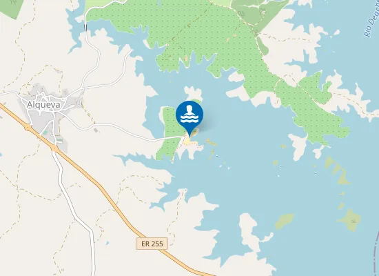 Map of PRAIA FLUVIAL DE ALQUEVA