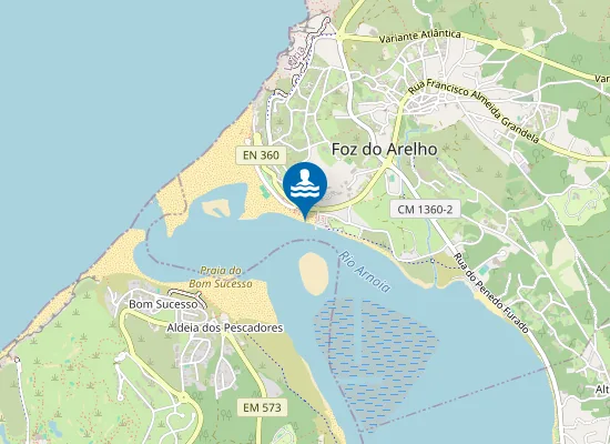 Map of FOZ DO ARELHO-LAGOA
