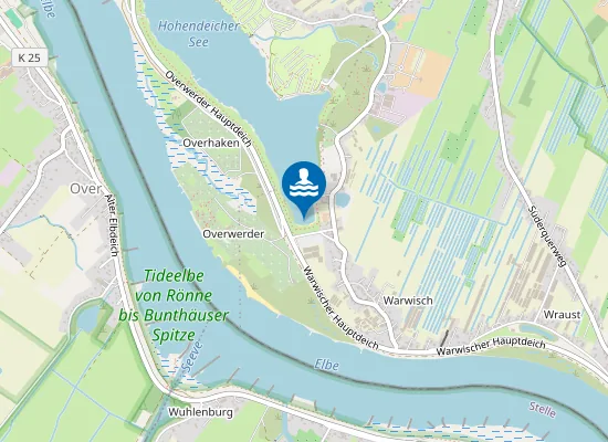 Map of HOHENDEICHER SEE BADEPLATZ SUED