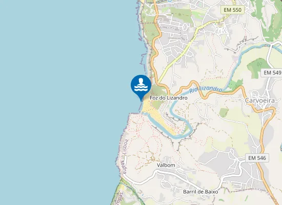 Map of FOZ DO LIZANDRO-MAR