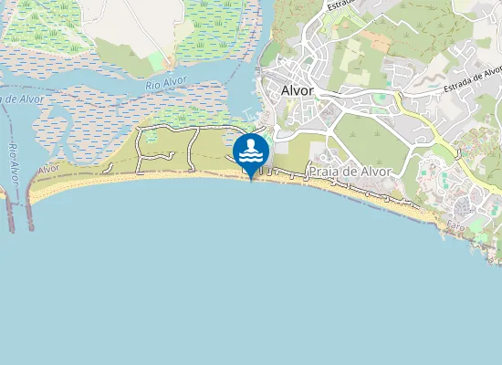 Map of Alvor-Poente