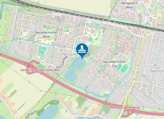 Map of Allermoeher See Nord Spitze