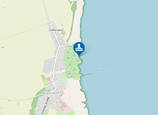 Map of OSTSEE PROHNER WIEK KLAUSDORF