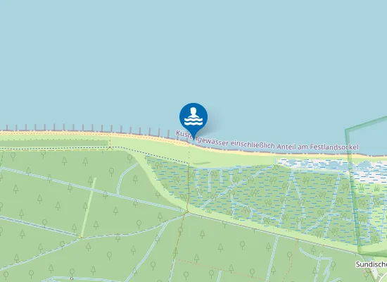 Map of OSTSEE ZINGST SUNDISCHE WIESE