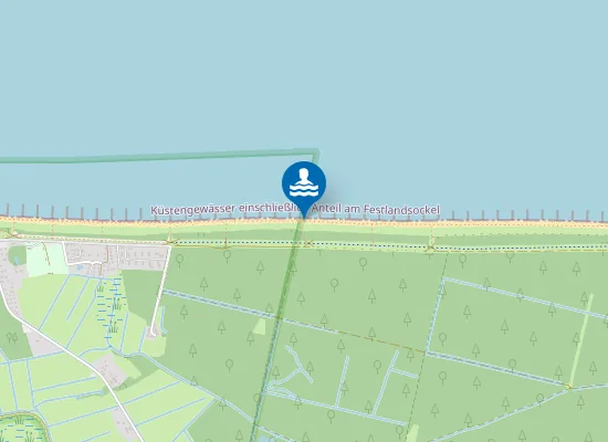 Map of OSTSEE ZINGST MUEGGENBURG PARKPLATZ