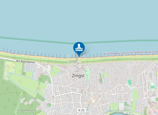 Map of OSTSEE ZINGST KURHAUS
