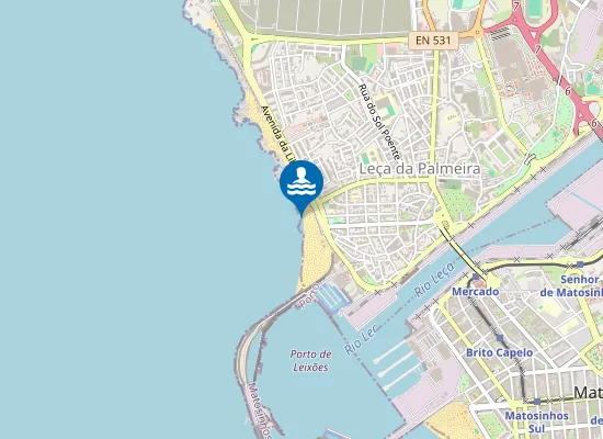 Map of LEÇA DA PALMEIRA