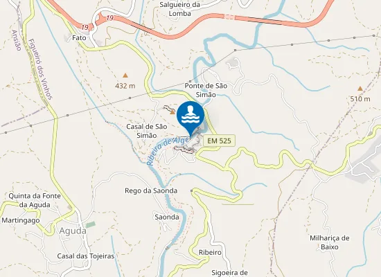 Map of FRAGAS DE S. SIMÃO