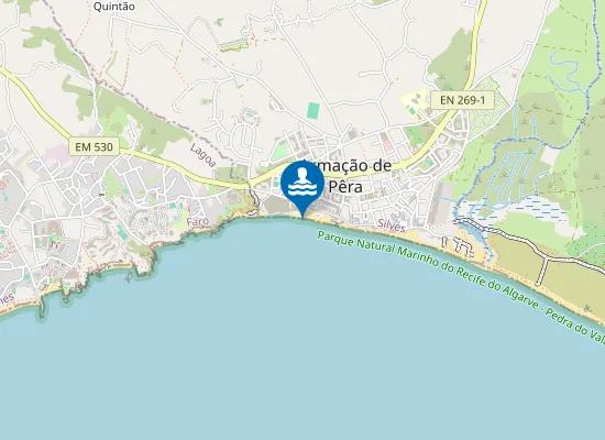 Map of Armação De Pêra