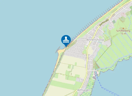 Map of OSTSEE AHRENSHOOP HOHES UFER