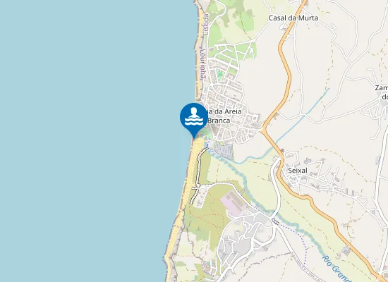 Map of Areia Branca-Foz