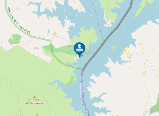 Map of Área Recreativa E De Lazer Das Azenhas D'el Rei