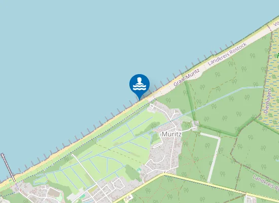 Map of OSTSEE GRAAL MUERITZ DUENE